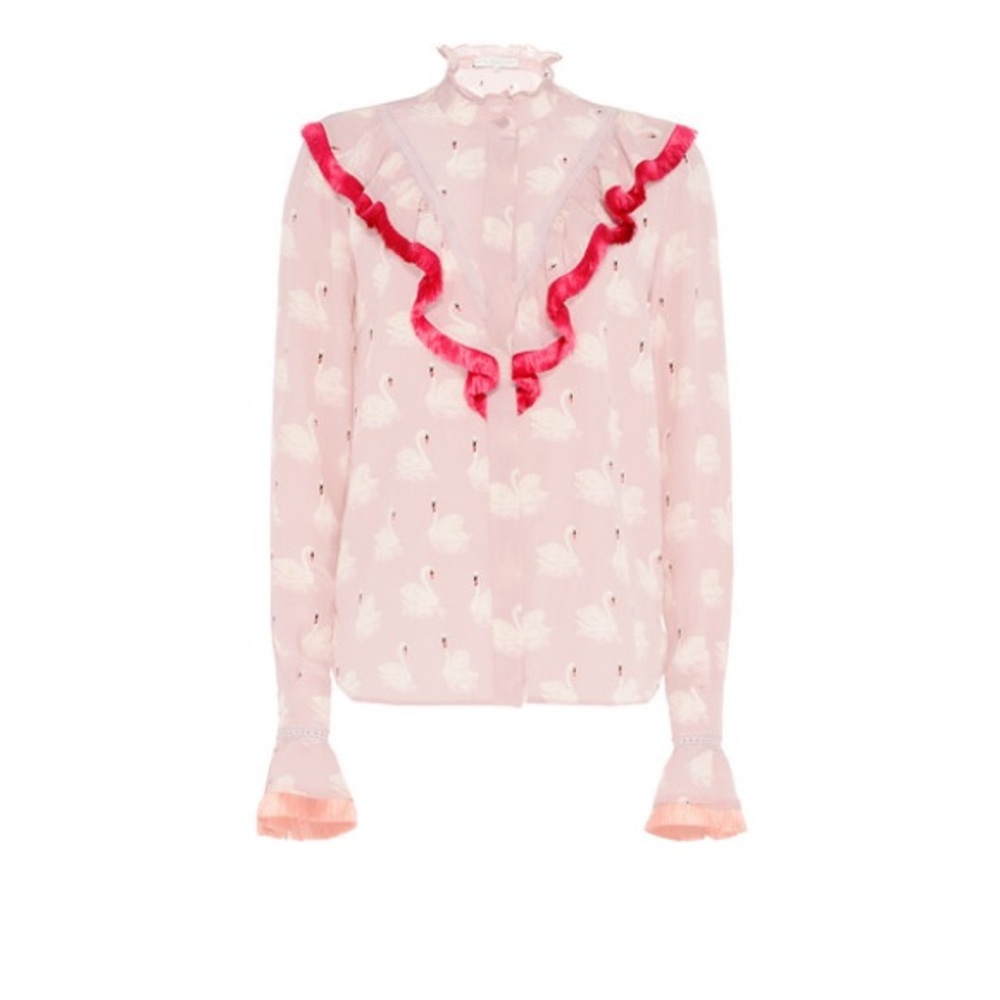 STELLA MCCARTNEY Swan Print Blouse